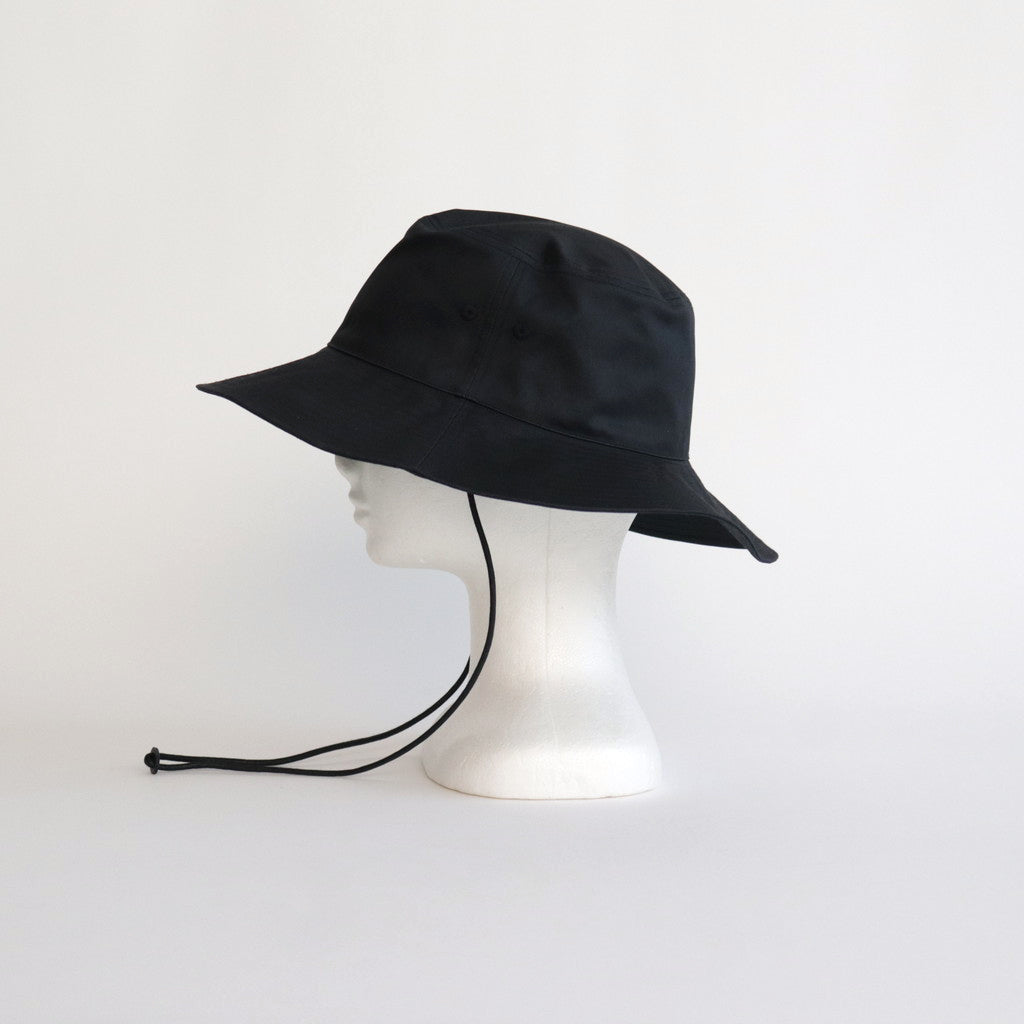 KIJIMA TAKAYUKI  COATED ORGANIC COTTON CHINO HAT #MIDNIGHT [16841 76101]