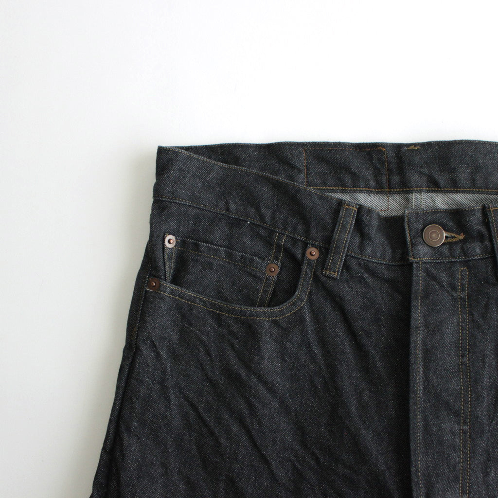 13.5oz Denim Pants Narrow #SulfurBlack [bROOTS24S8]