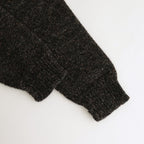 British Wool Half Zip Knit Made by macalastair #Dark Graphite x Gritstone [6033-1301]