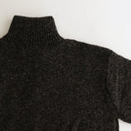 British Wool Half Zip Knit Made by macalastair #Dark Graphite x Gritstone [6033-1301]
