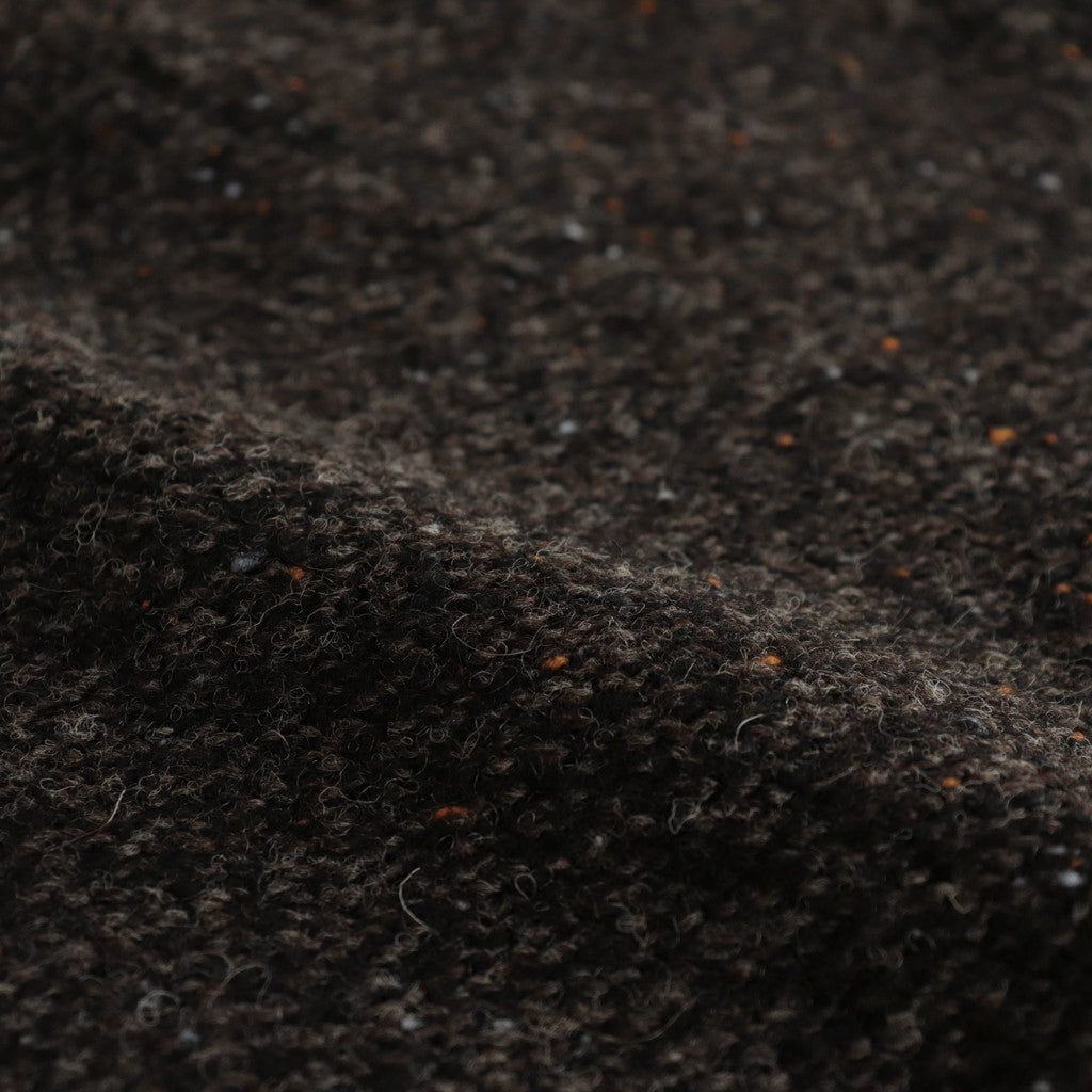British Wool Half Zip Knit Made by macalastair #Dark Graphite x Gritstone [6033-1301]