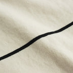 C/NAPP Border Collared Harf-zip #Ivory-BODY×Black-Line [BHS24S025]