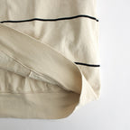 C/NAPP Border Collared Harf-zip #Ivory-BODY×Black-Line [BHS24S025]