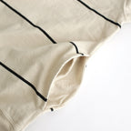 C/NAPP Border Collared Harf-zip #Ivory-BODY×Black-Line [BHS24S025]