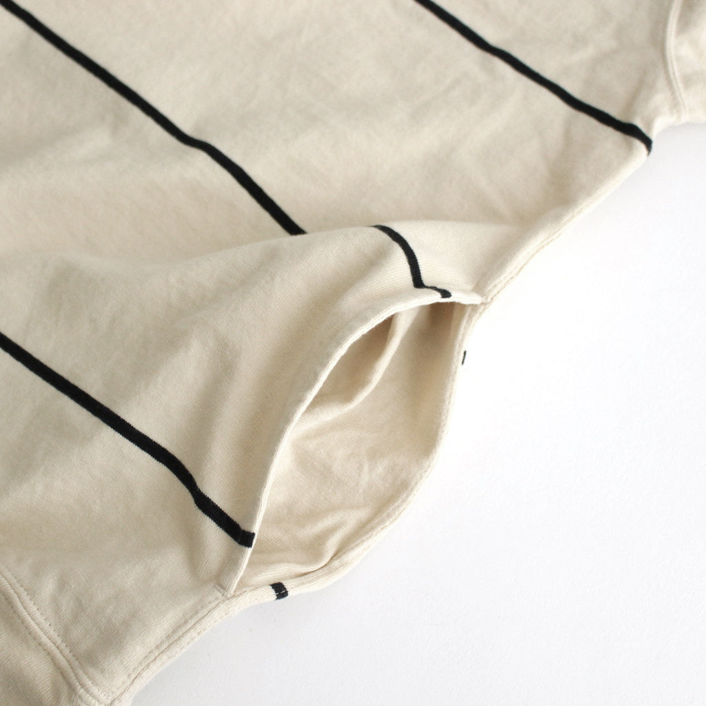 C/NAPP Border Collared Harf-zip #Ivory-BODY×Black-Line [BHS24S025]