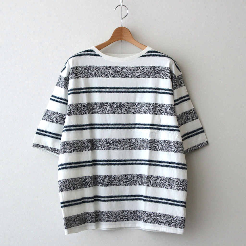 CRABBIE / ジャカード S/S ポケットTee #OFF WHITE [DN-1202C2]