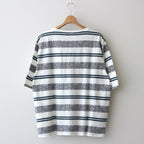 CRABBIE / ジャカード S/S ポケットTee #OFF WHITE [DN-1202C2]