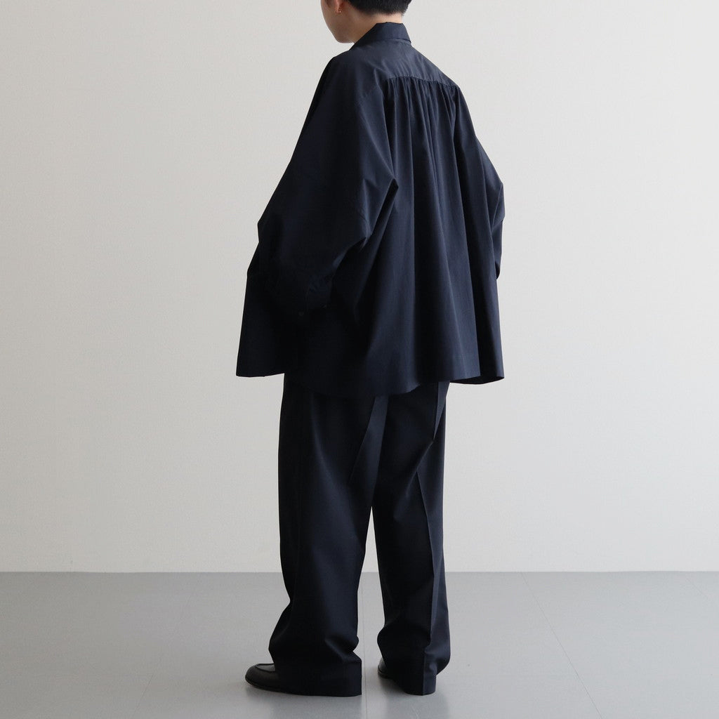BOURRIENNE avec YLEVE COTTON TYPEWRITER PONCHO SH / MA #NAVY [16841 50112]