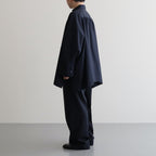 BOURRIENNE avec YLEVE COTTON TYPEWRITER PONCHO SH / MA #NAVY [16841 50112]