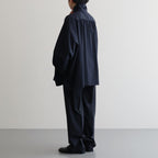 BOURRIENNE avec YLEVE COTTON TYPEWRITER PONCHO SH / MA #NAVY [16841 50112]