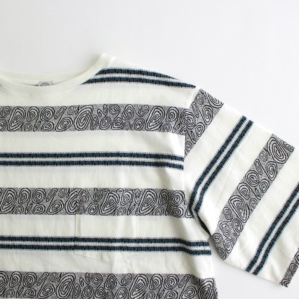 CRABBIE / ジャカード S/S ポケットTee #OFF WHITE [DN-1202C2]