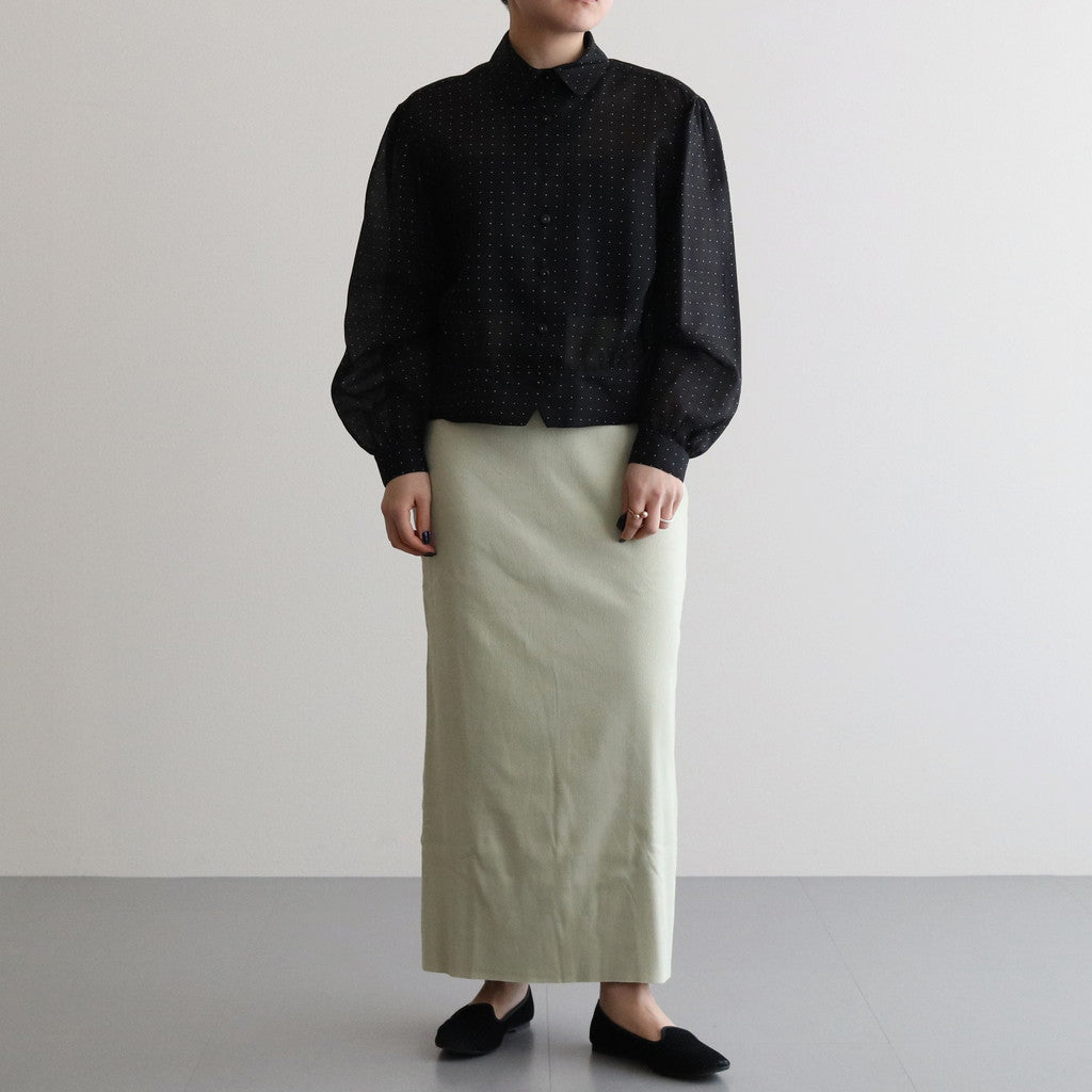 Soft Cotton RIB Skirt #MintGrey [BHSW24S15]