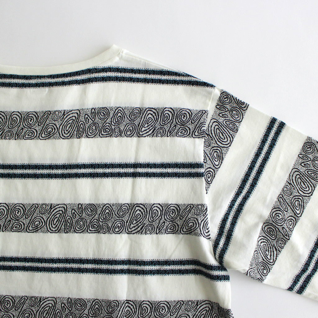 CRABBIE / ジャカード S/S ポケットTee #OFF WHITE [DN-1202C2]
