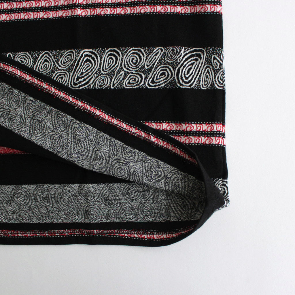 CRABBIE / ジャカード S/S ポケットTee #BLACK [DN-1202C2]