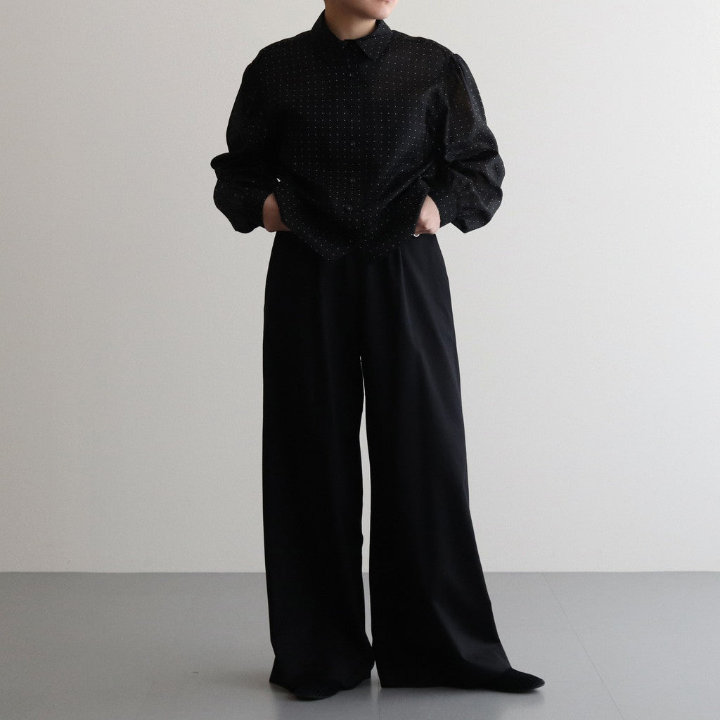 Square Dot Blouse Jacket #Black [BHSW24S3Dot]