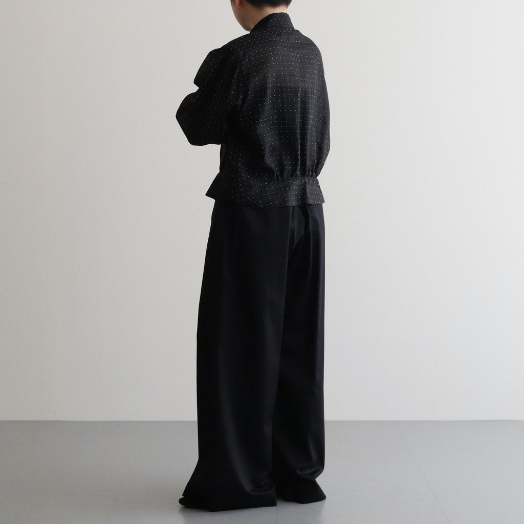 【あすつく】 Blouse Dot Square Jacket Diffusion – [BHSW24S3Dot] #Black トップス