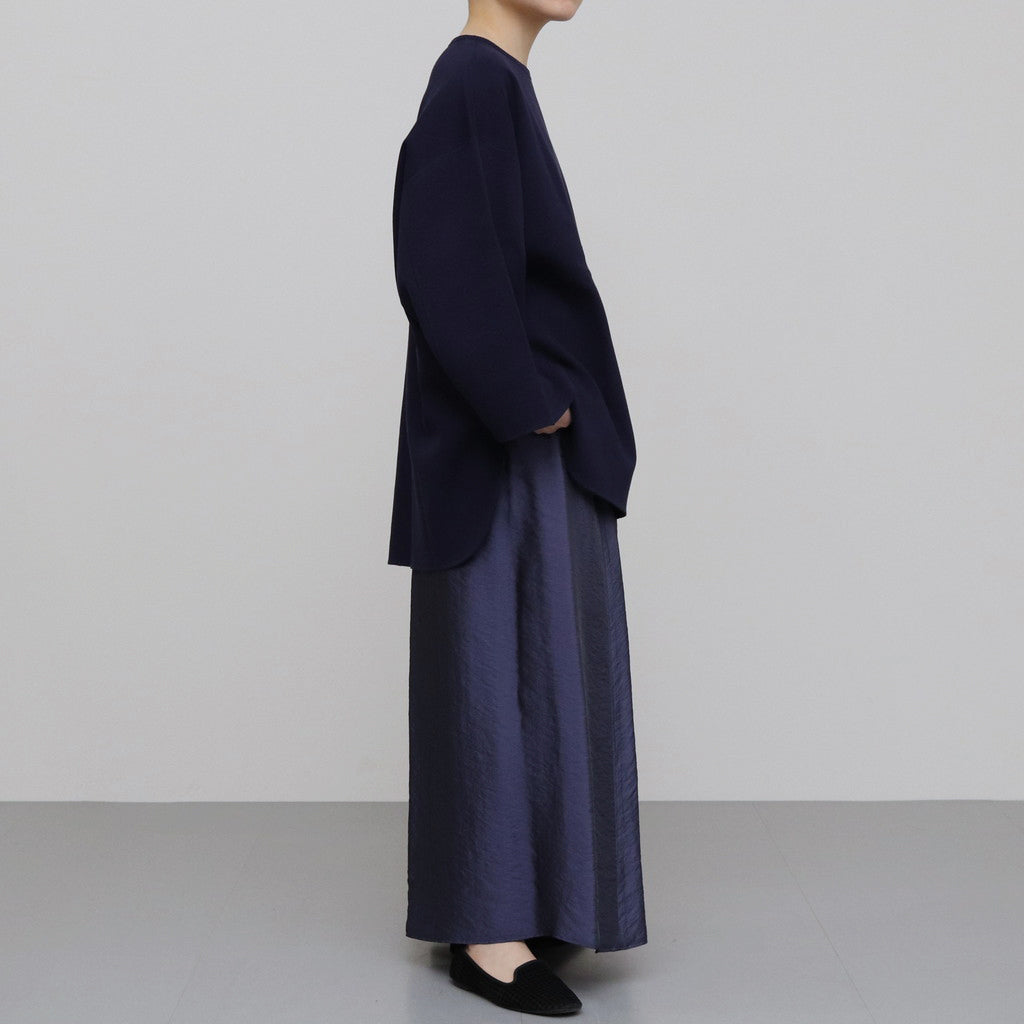 Ny/R Gather Skirt #DarkPurpleNavy [BHSW24S6NyR]