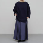 Ny/R Gather Skirt #DarkPurpleNavy [BHSW24S6NyR]