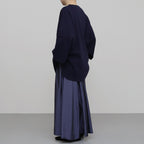 Ny/R Gather Skirt #DarkPurpleNavy [BHSW24S6NyR]