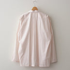 ORGANIC PERU PIMA COTTON LOAN OPEN COLLAR SHIRT #PINK [A24A-18SH03C]