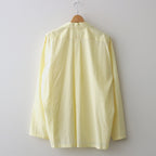ORGANIC PERU PIMA COTTON LOAN OPEN COLLAR SHIRT #YELLOW [A24A-18SH03C]