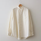 ORGANIC GIZA TYPEWRITER COMFORT FIT SHIRT #ECRU [A24A-09SH01C]