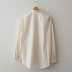 ORGANIC GIZA TYPEWRITER COMFORT FIT SHIRT #ECRU [A24A-09SH01C]