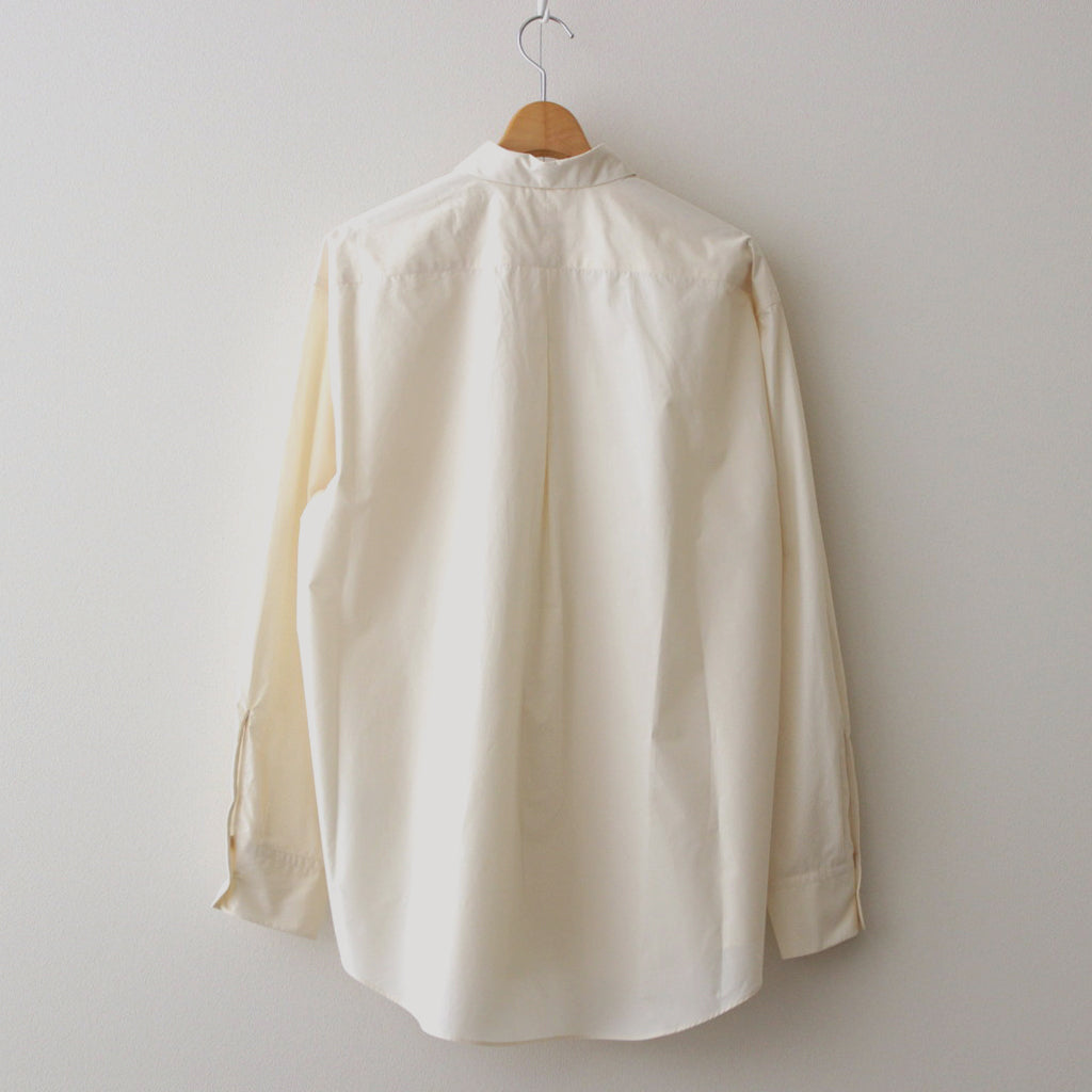 ORGANIC GIZA TYPEWRITER COMFORT FIT SHIRT #ECRU [A24A-09SH01C]