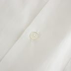 ORGANIC PERU PIMA COTTON LOAN OPEN COLLAR SHIRT #WHITE [A24A-18SH03C]