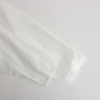 ORGANIC PERU PIMA COTTON LOAN OPEN COLLAR SHIRT #WHITE [A24A-18SH03C]