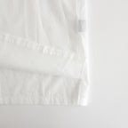 ORGANIC PERU PIMA COTTON LOAN OPEN COLLAR SHIRT #WHITE [A24A-18SH03C]