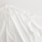 ORGANIC PERU PIMA COTTON LOAN OPEN COLLAR SHIRT #WHITE [A24A-18SH03C]