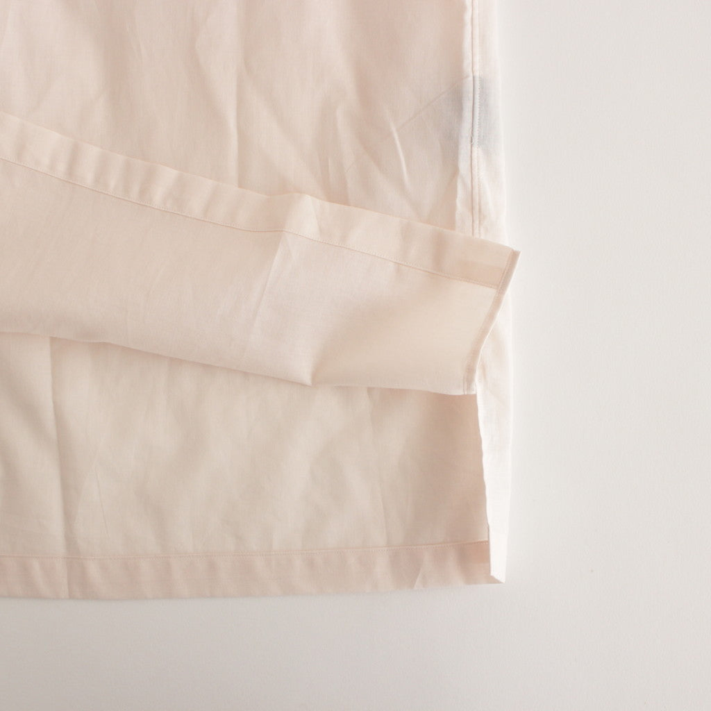 ORGANIC PERU PIMA COTTON LOAN OPEN COLLAR SHIRT #PINK [A24A-18SH03C]