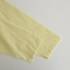 ORGANIC PERU PIMA COTTON LOAN OPEN COLLAR SHIRT #YELLOW [A24A-18SH03C]