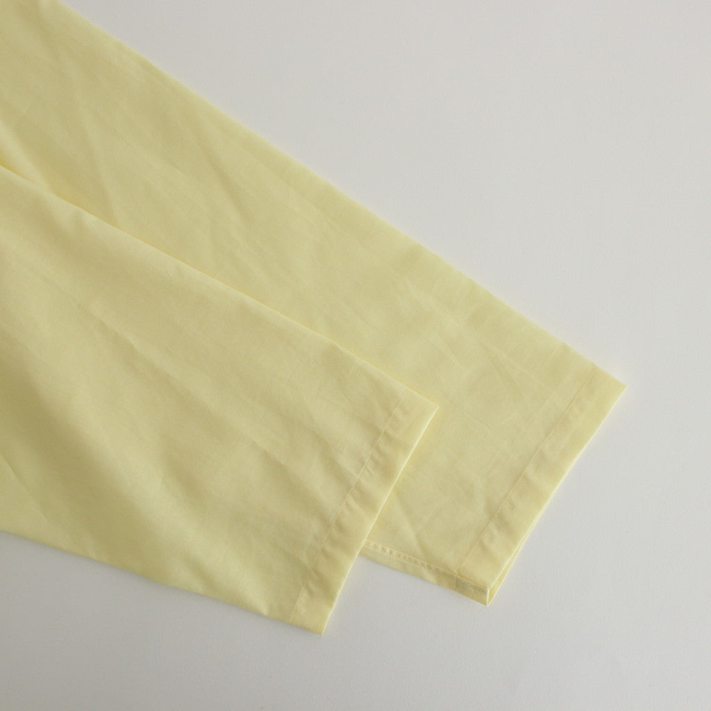 ORGANIC PERU PIMA COTTON LOAN OPEN COLLAR SHIRT #YELLOW [A24A-18SH03C]