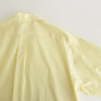 ORGANIC PERU PIMA COTTON LOAN OPEN COLLAR SHIRT #YELLOW [A24A-18SH03C]