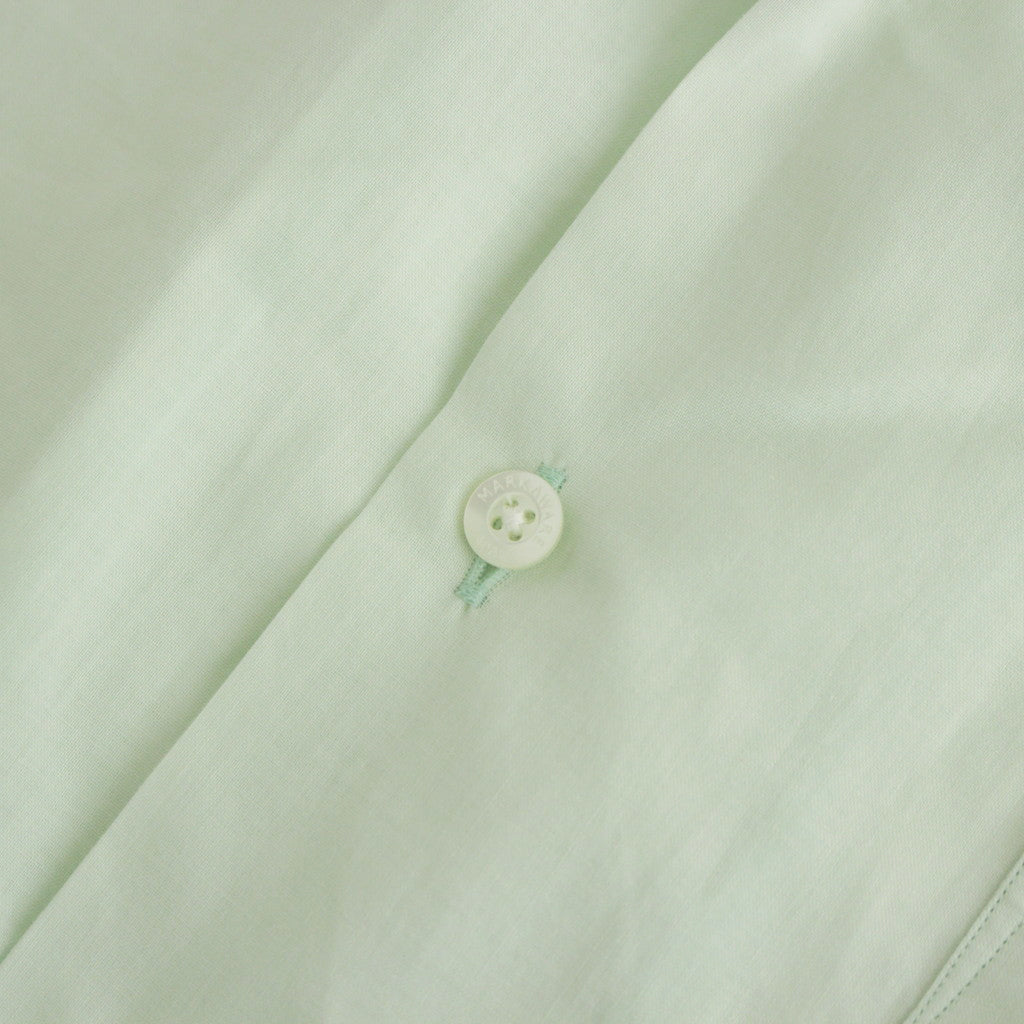 ORGANIC PERU PIMA COTTON LOAN OPEN COLLAR SHIRT #GREEN [A24A-18SH03C]