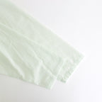 ORGANIC PERU PIMA COTTON LOAN OPEN COLLAR SHIRT #GREEN [A24A-18SH03C]