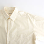 ORGANIC GIZA TYPEWRITER COMFORT FIT SHIRT #ECRU [A24A-09SH01C]