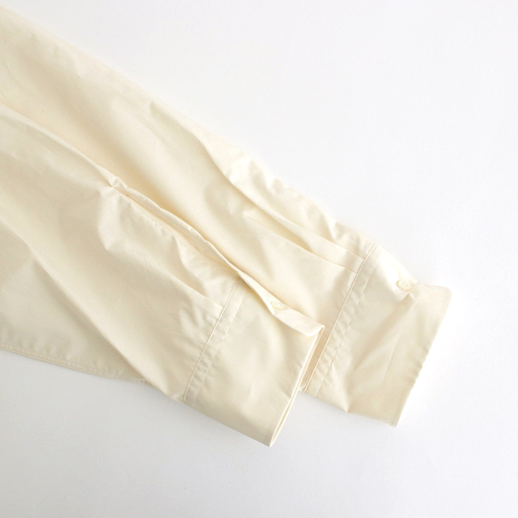 ORGANIC GIZA TYPEWRITER COMFORT FIT SHIRT #ECRU [A24A-09SH01C]