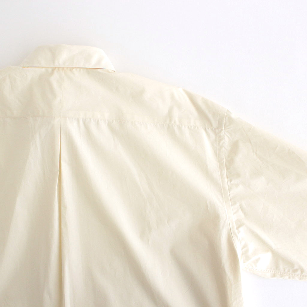 ORGANIC GIZA TYPEWRITER COMFORT FIT SHIRT #ECRU [A24A-09SH01C]