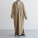 COTTON LINEN HIGH TWIST GABARDINE TUNIC OP #KHAKI [16832 55022]