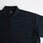 WOOL REGULAR COLLAR SHIRT #NAVY [BN-24SM-026]