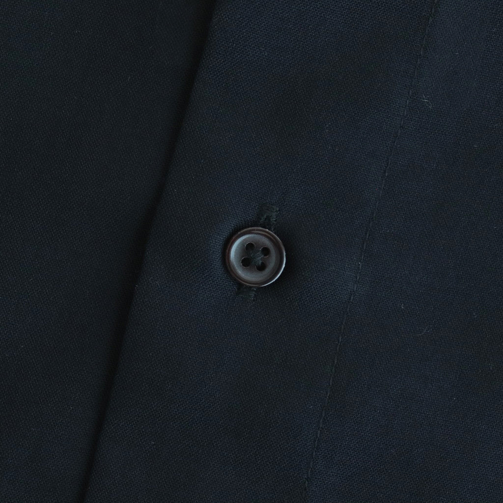WOOL REGULAR COLLAR SHIRT #NAVY [BN-24SM-026]