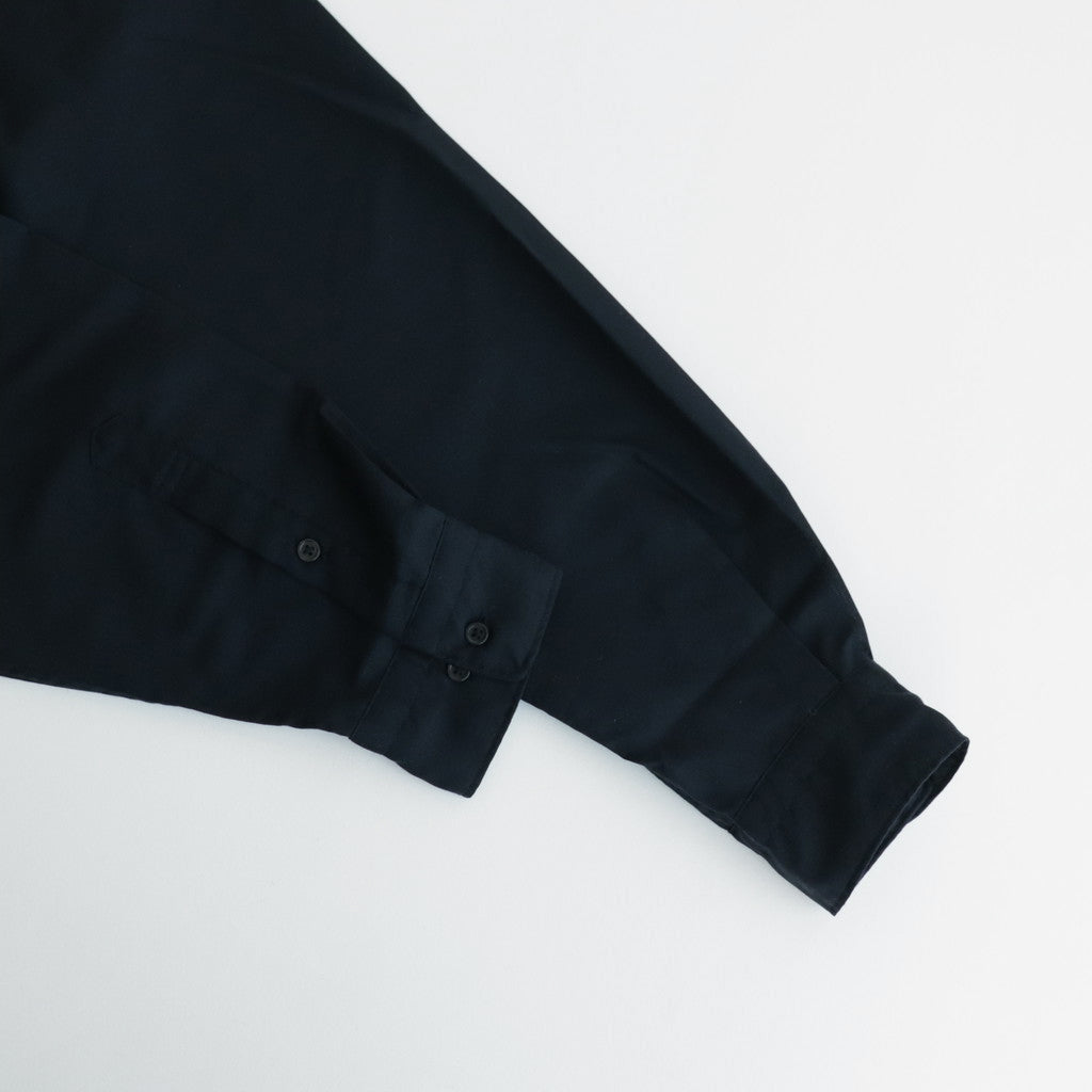 WOOL REGULAR COLLAR SHIRT #NAVY [BN-24SM-026]