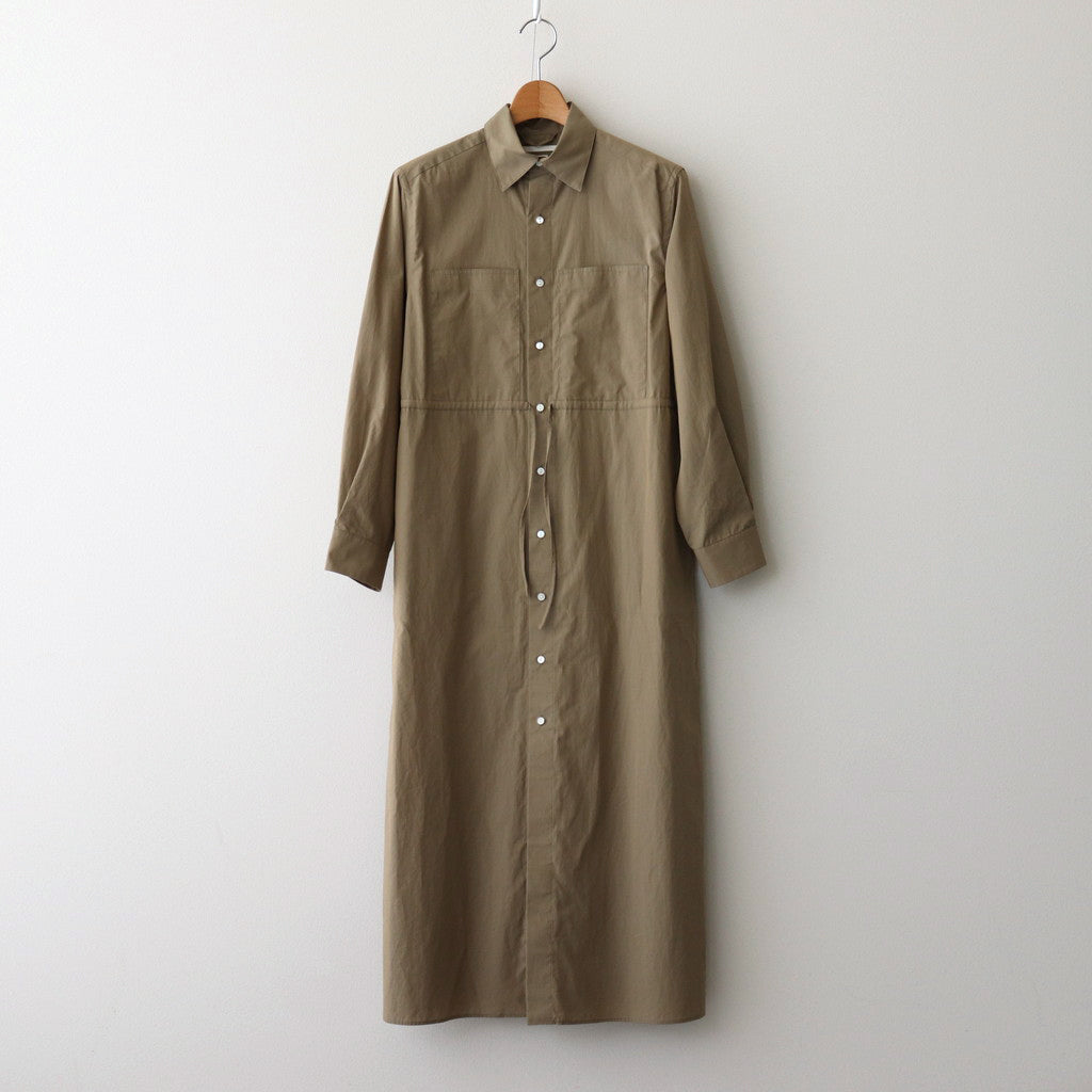 Chambray Military Dress #OliveBeige [BHSW24F9]