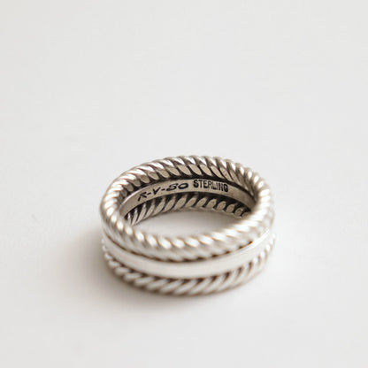 STEVE ARVISO Heavy Cable Wire Ring #SILVER