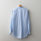 ORGANIC GIZA TYPEWRITER COMFORT FIT SHIRT #SAX BLUE [A24A-09SH01C]