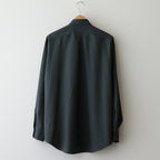 ORGANIC WOOL 2/80 TROPICAL COMFORT FIT SHIRT #OLIVE [A24A-14SH01C]