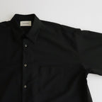ORGANIC WOOL 2/80 TROPICAL COMFORT FIT SHIRT #BLACK [A24A-14SH01C]